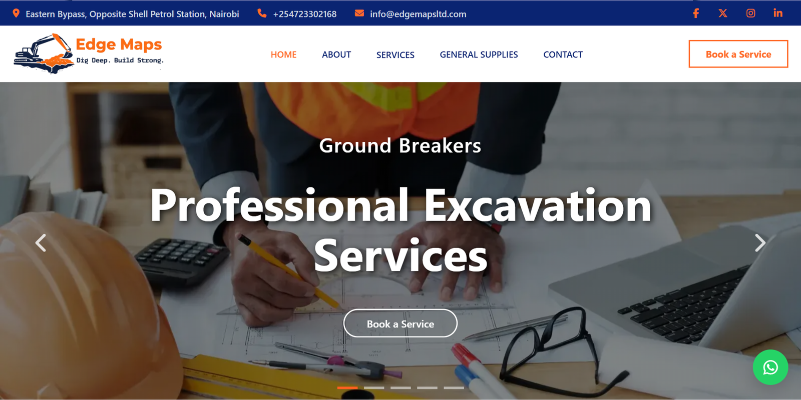 Construction company website and tender workflow portal