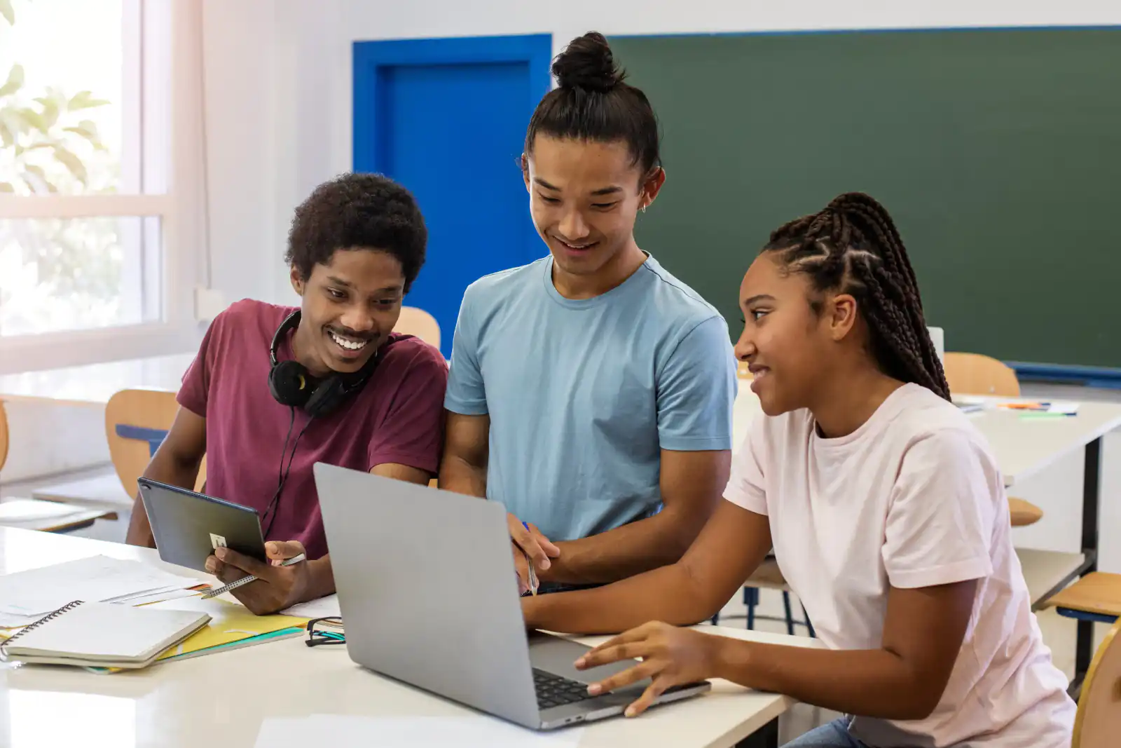 High School Students Coding